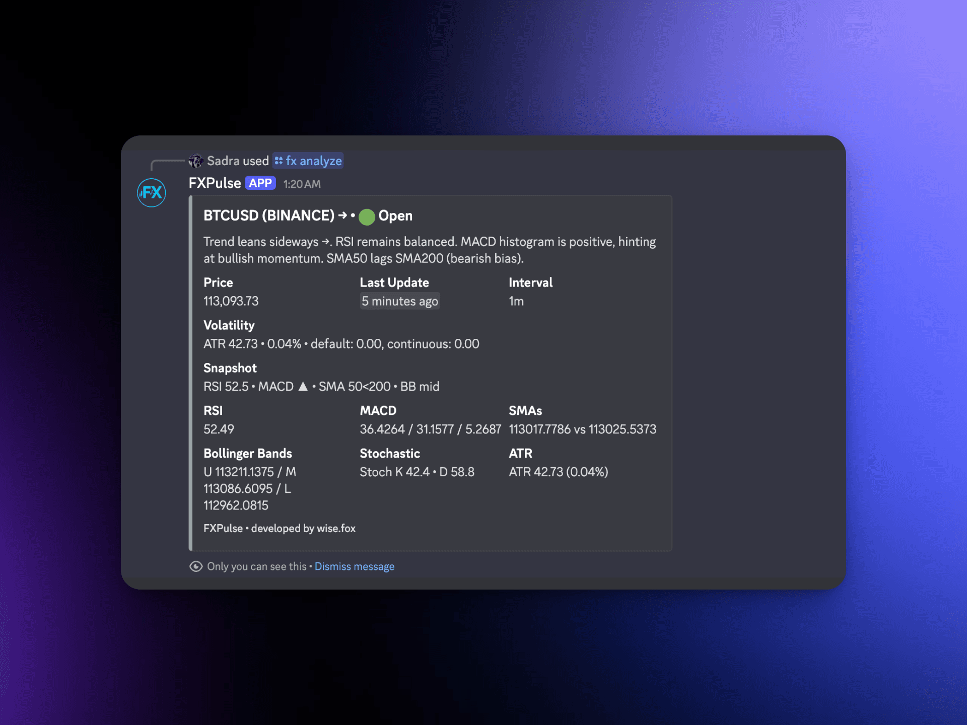 FXPulse Discord Bot preview 2